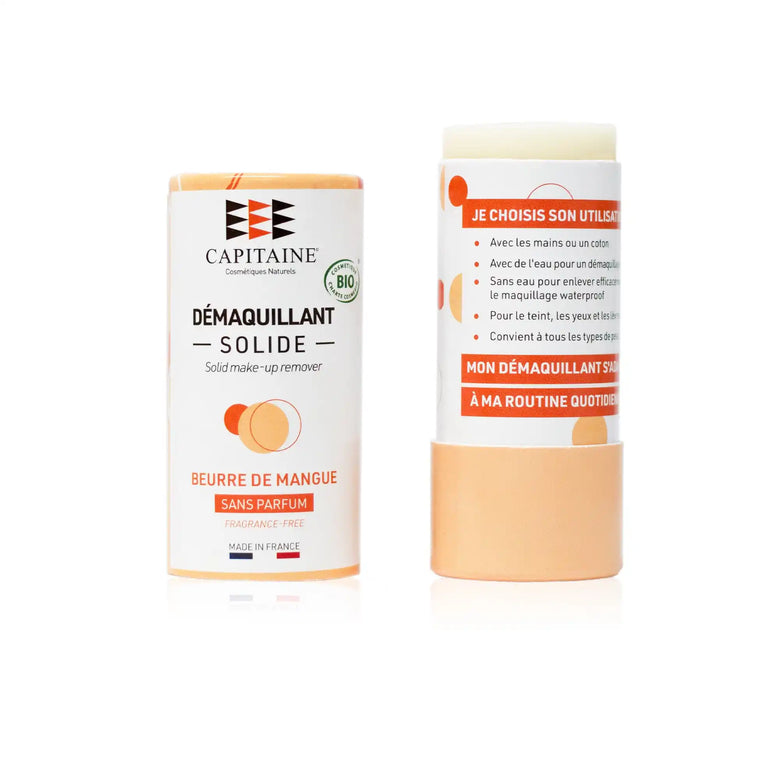 Démaquillant Solide Fondant BIO – Beurre de mangue BIO – Capitaine Cosmétiques
