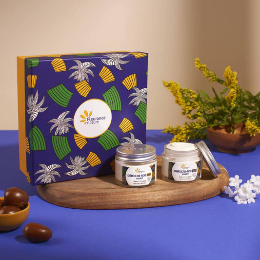 Crème de jour et crème de nuit ultra-riches au karité bio, 50 ml chacune