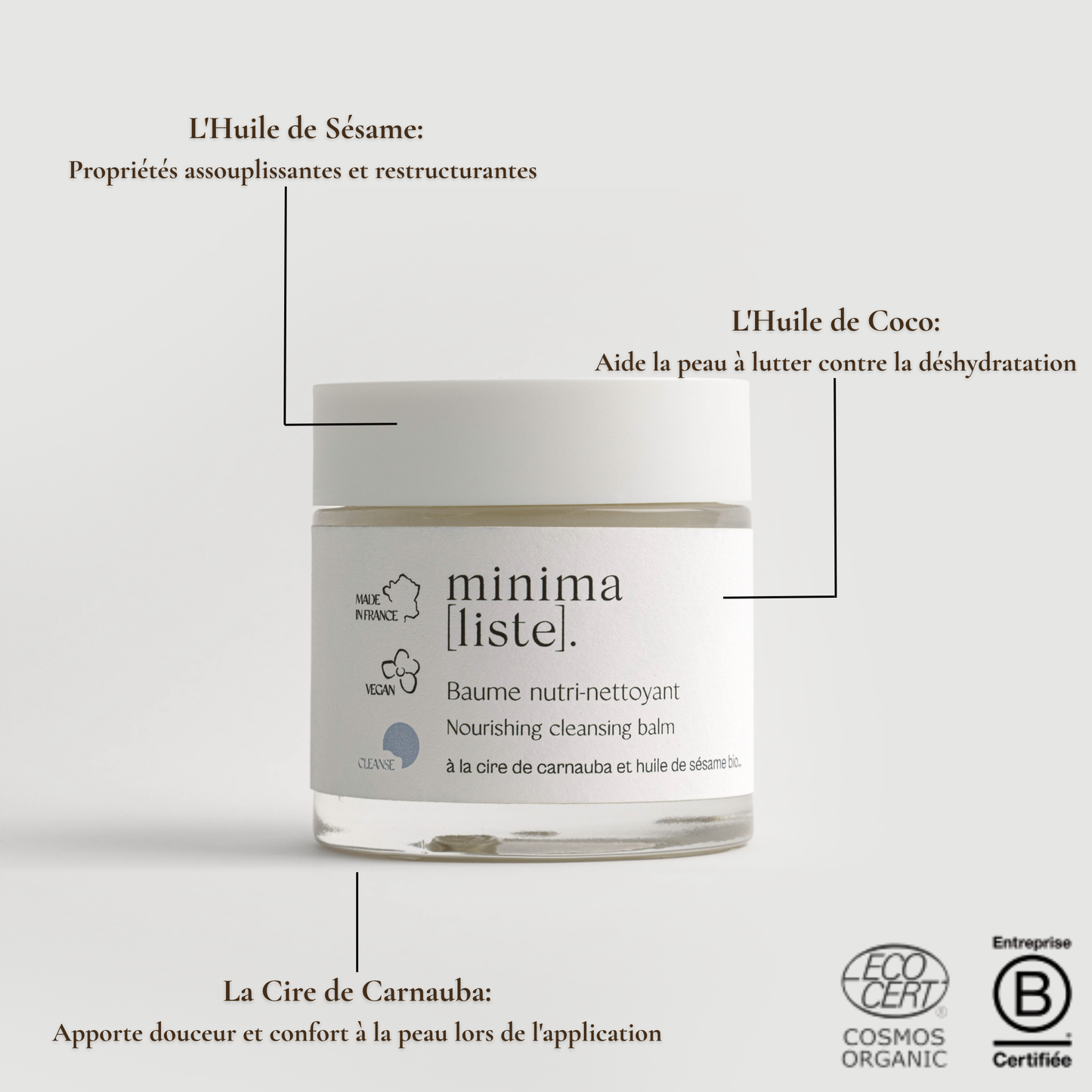 Baume Nutri-Nettoyant Visage – 3-en-1