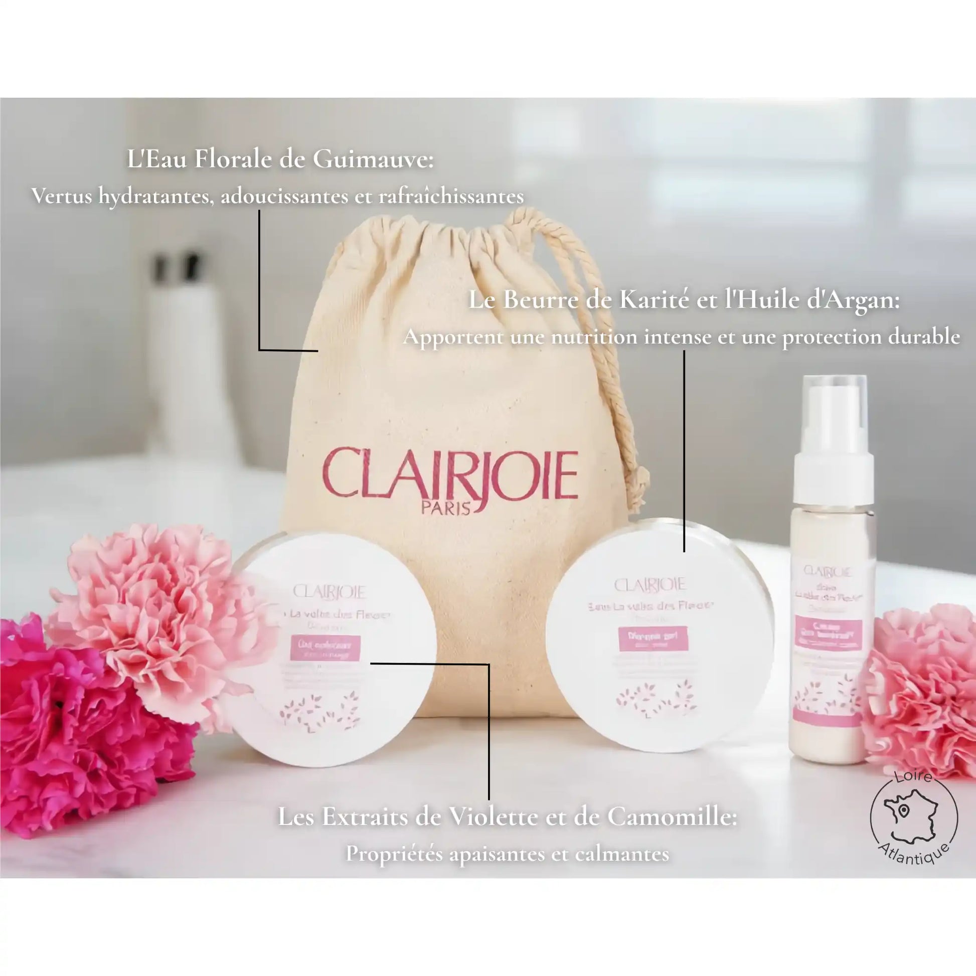 Pochette Valse Des Fleurs – Extrait d'Aloe vera biologique  – Clairjoie – photo 4