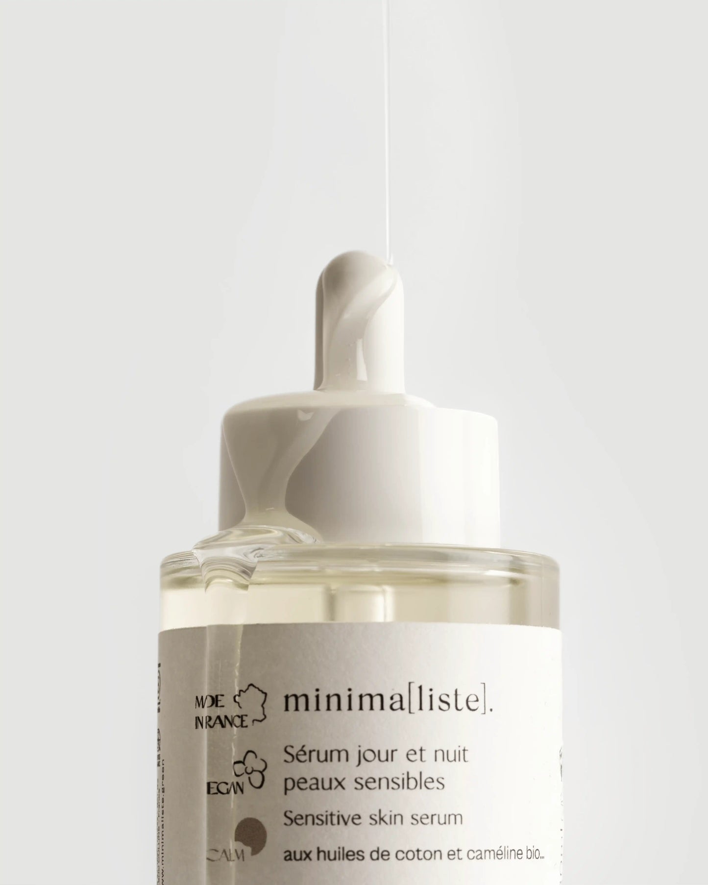 Sérum Jour et Nuit Peaux Sensibles – Huile de graine de coton bio  – minima[liste] – photo 3