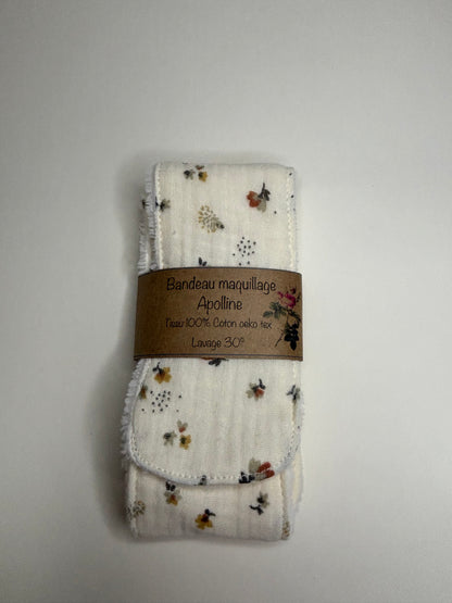 Bandeau à Maquillage / Soin – Imprimé "Apolline"