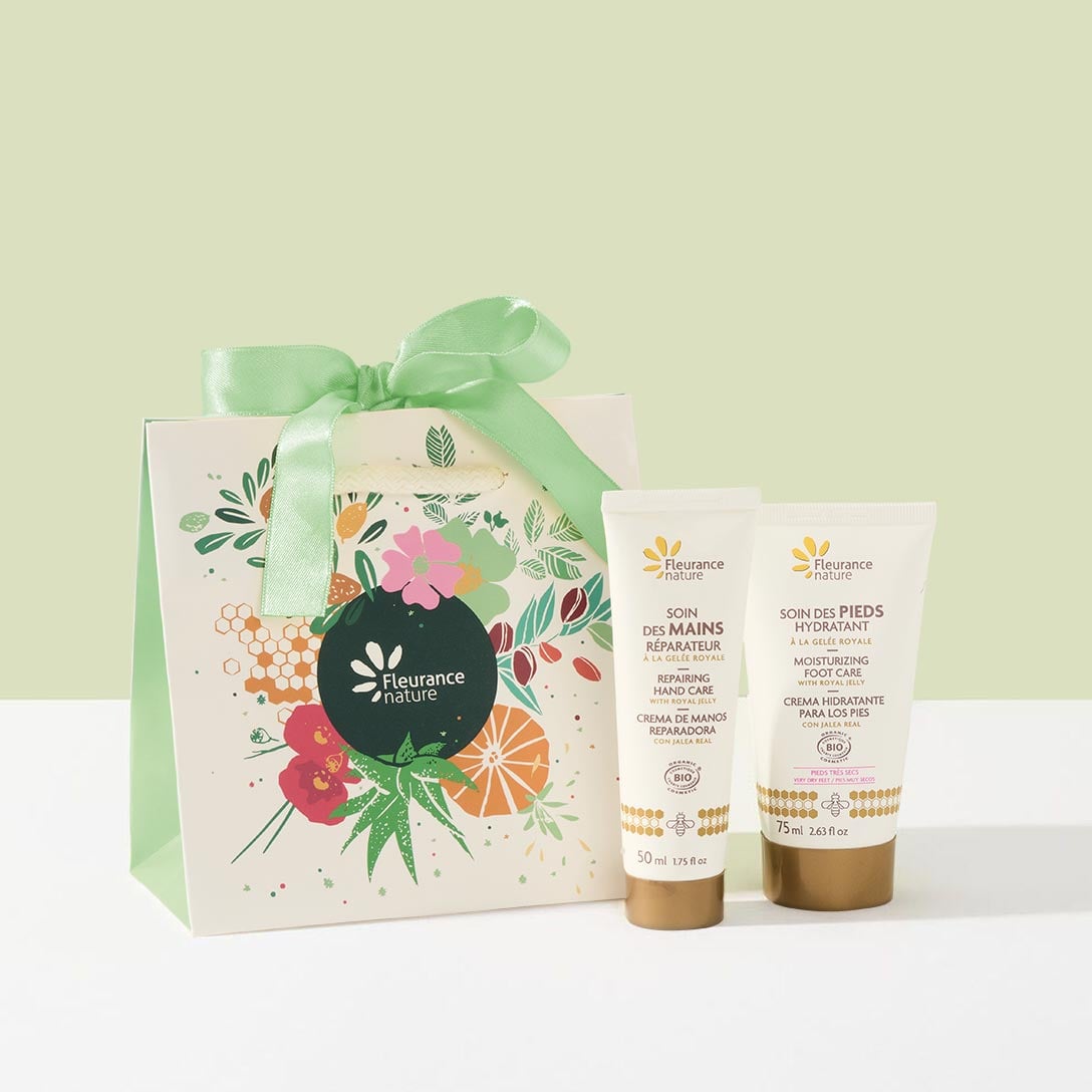 Sac duo beauté mains et pieds à la gelée royale bio Fleurance Nature