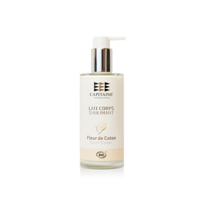 Lait Corps Sublimant BIO (fleur de coton) – Beurre de Mangue BIO – Capitaine Cosmétiques