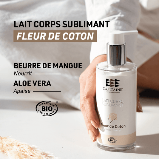Lait Corps Sublimant BIO (fleur de coton) – Beurre de Mangue BIO – Capitaine Cosmétiques – photo 2