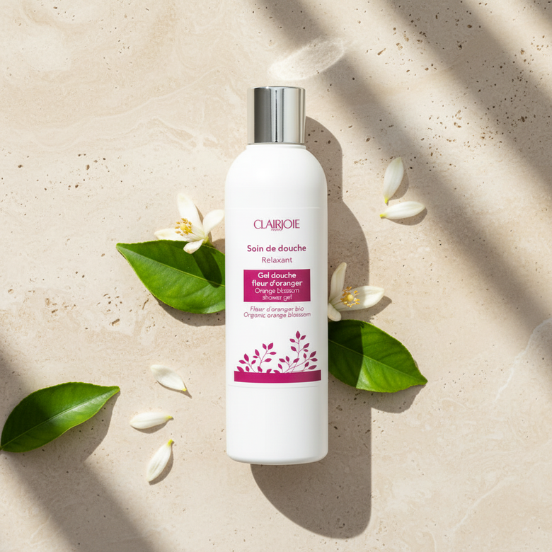 Gel douche Fleur d'oranger – Hydrolat de fleur d'oranger biologique  – Clairjoie